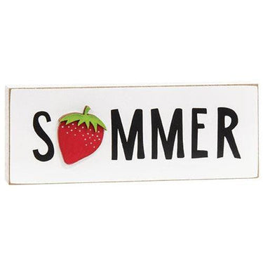 Summer With Strawberry Block - The Fox Decor